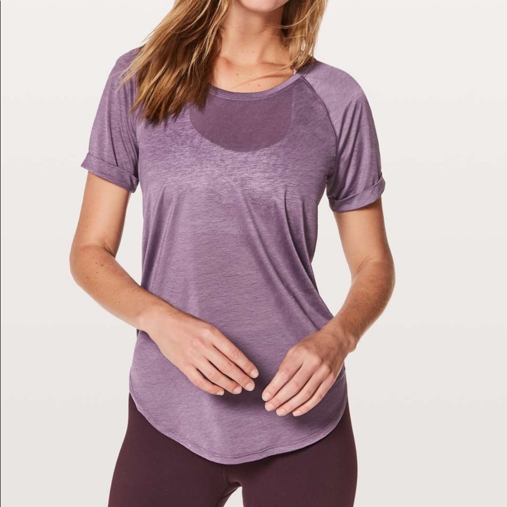 Lululemon tied & true tee mulberry 2
